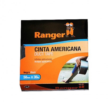 ROLLO CINTA AMERICANA 50 MM X30 M. PLATA