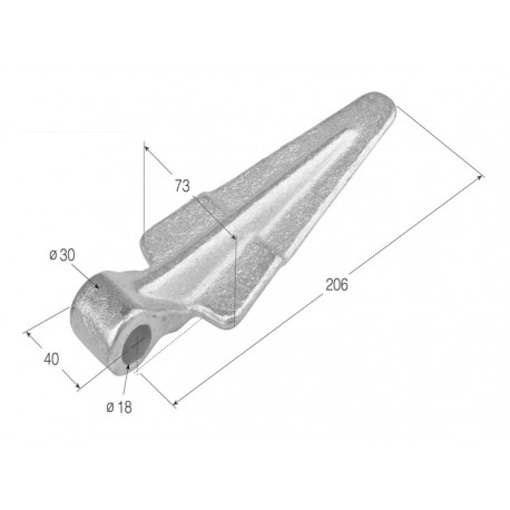 BISAGRA HEMBRA ATORNILLAR H-16