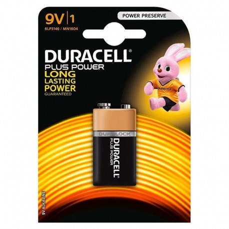 PILA DURACELL POWER PLUS 9V6F22 1KP