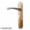 JUEGO DE MANILLAS CON PLACA 8012.01.25 INOX